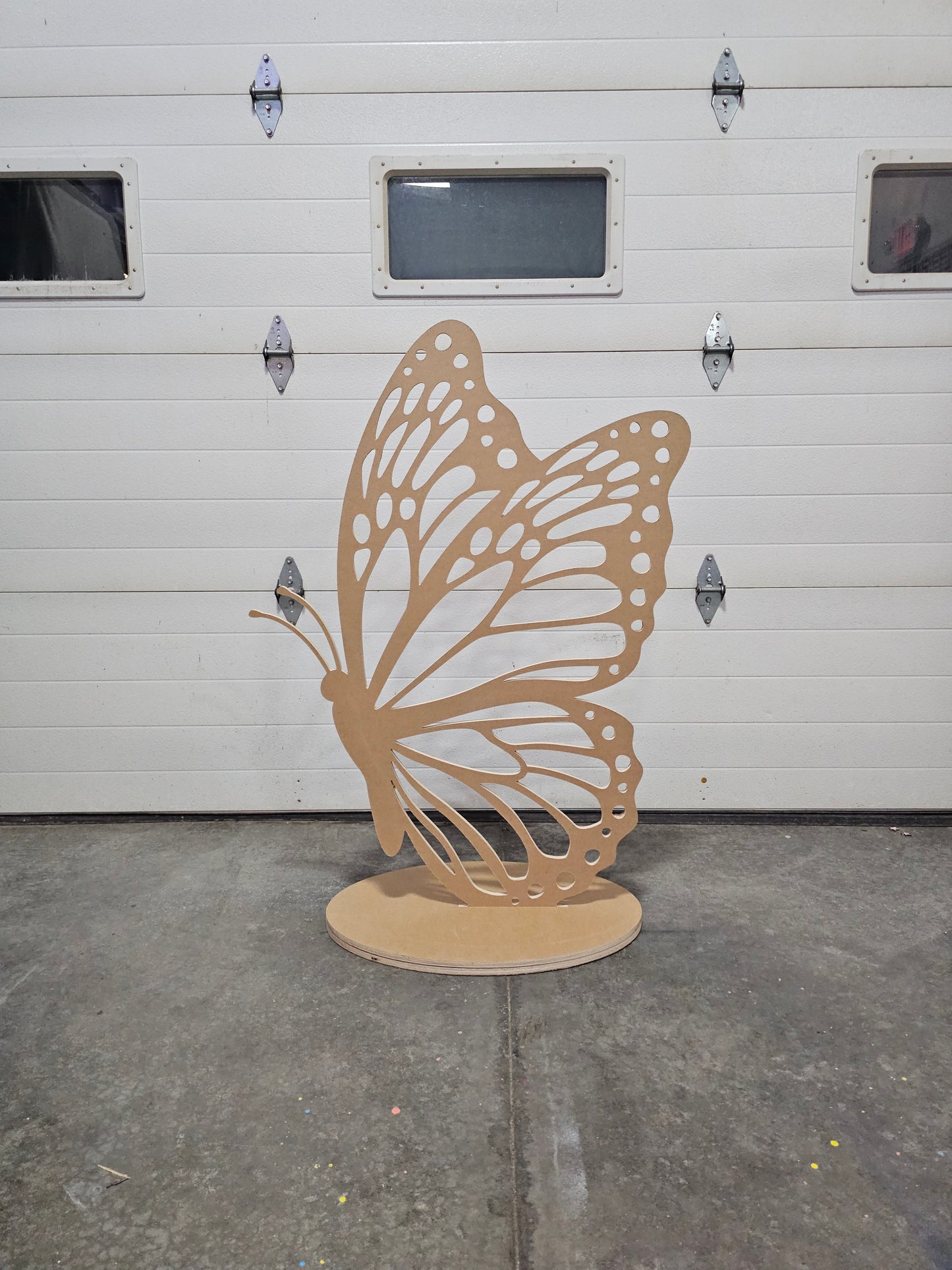 Butterfly 4ft Tall Self Standing Single Sided