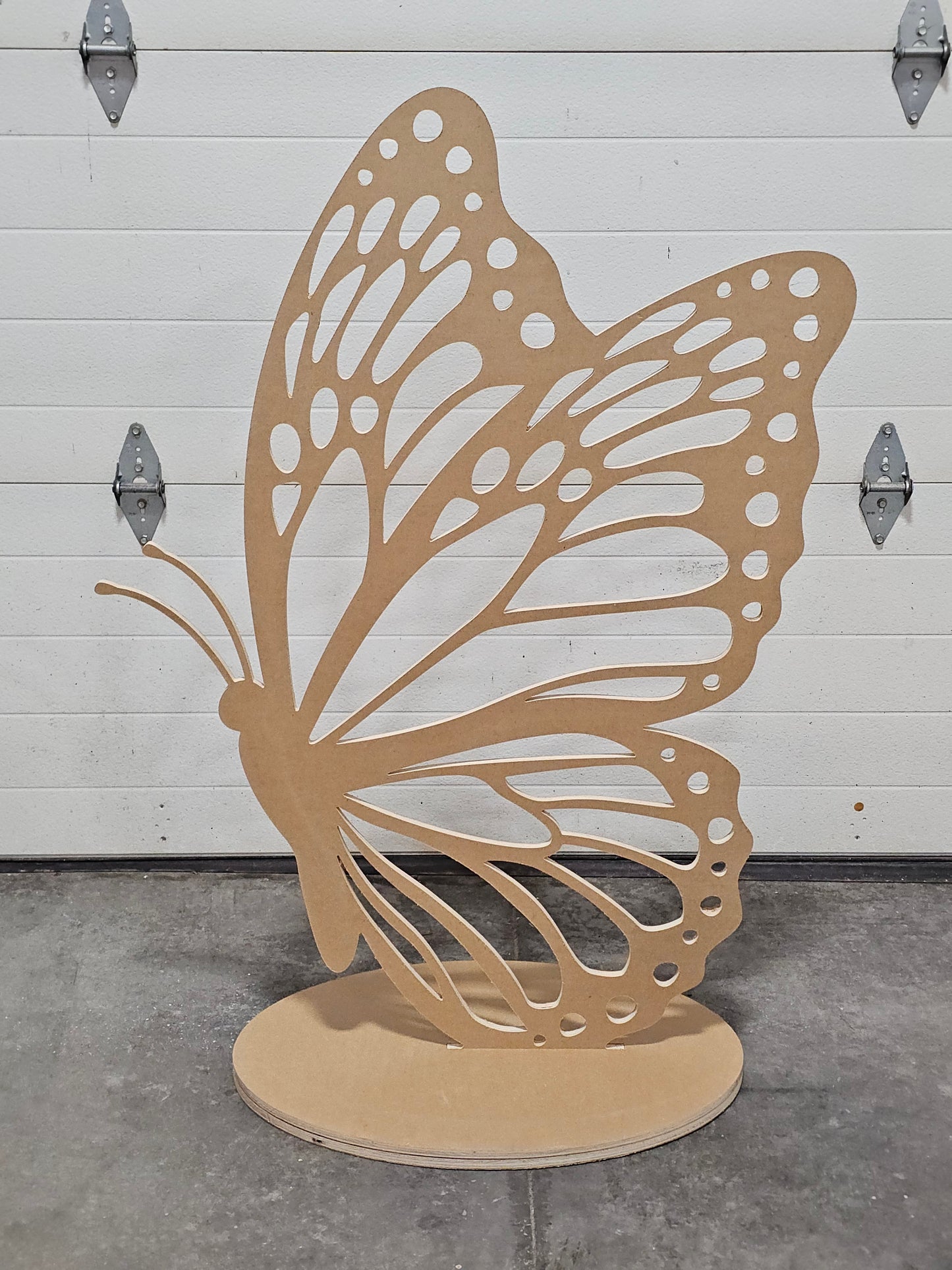 Butterfly 4ft Tall Self Standing Single Sided